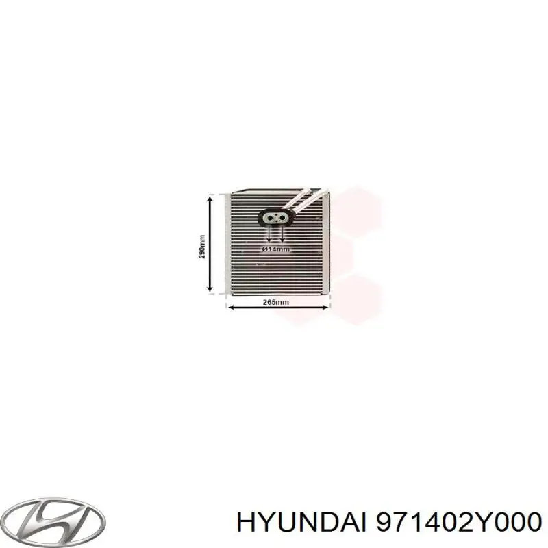 971402Y000 Hyundai/Kia Parownik klimatyzacji
