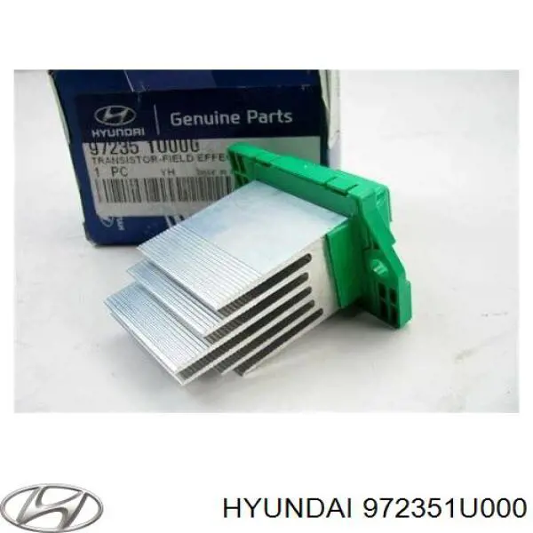 Rezystor wentylatora nagrzewnicy (ogrzewacza kabiny) Hyundai/Kia 972351U000 cena, od 30,38 USD