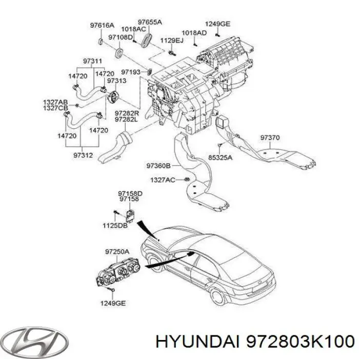 Czujnik temperatury zewnętrznej do Hyundai Sonata V NF