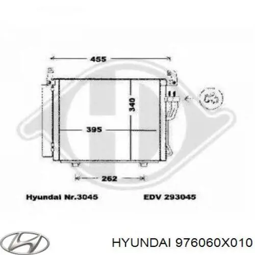 976060X010 Hyundai/Kia Chłodnica klimatyzacji
