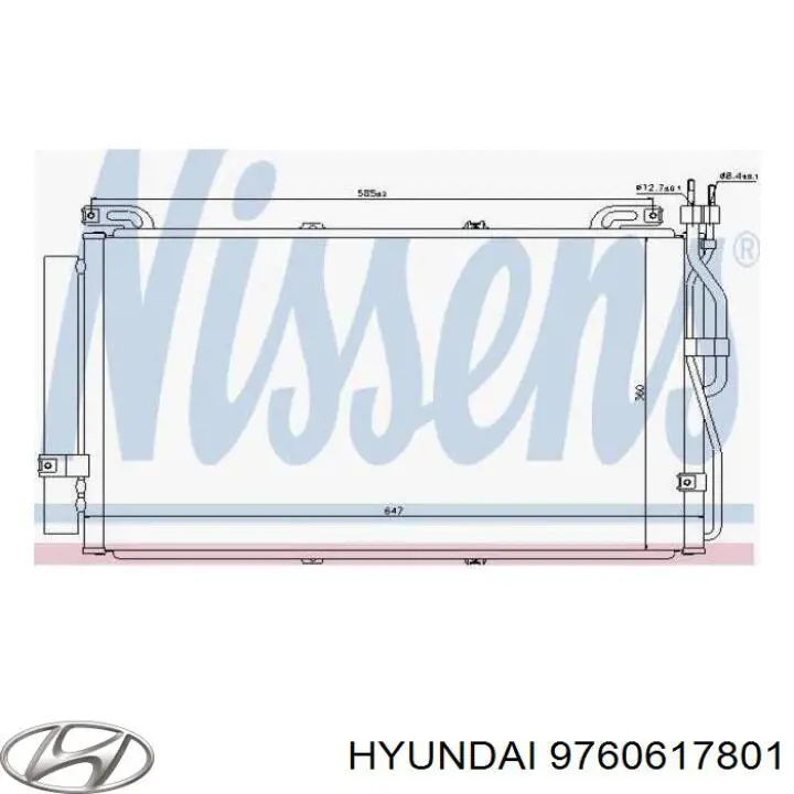 9760617801 Hyundai/Kia Chłodnica klimatyzacji
