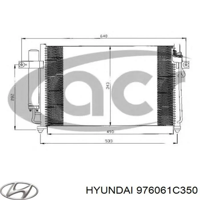 Chłodnica klimatyzacji 976061C350 Hyundai/Kia