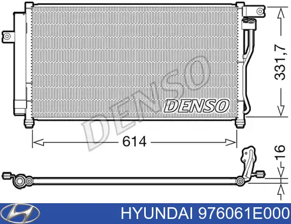 Do koszyka 976061E000 Hyundai/Kia Chłodnica klimatyzacji