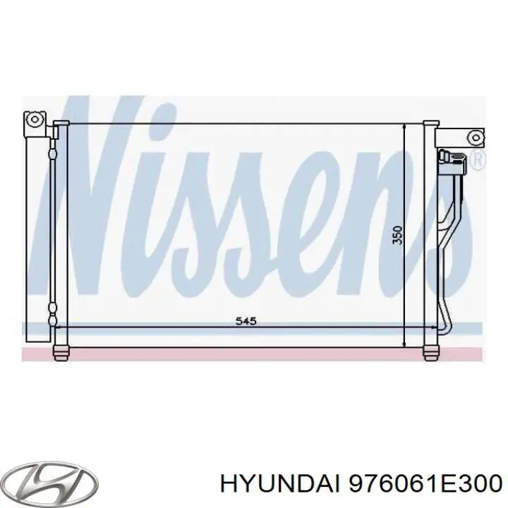Do koszyka 976061E300 Hyundai/Kia Chłodnica klimatyzacji