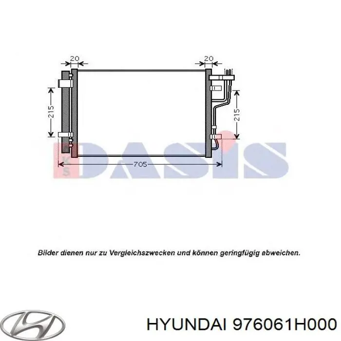 976061H000 Hyundai/Kia Chłodnica klimatyzacji