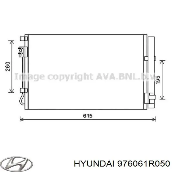 Chłodnica klimatyzacji 976061R050 Hyundai/Kia