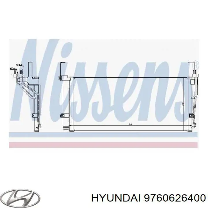 9760626400 Hyundai/Kia Chłodnica klimatyzacji