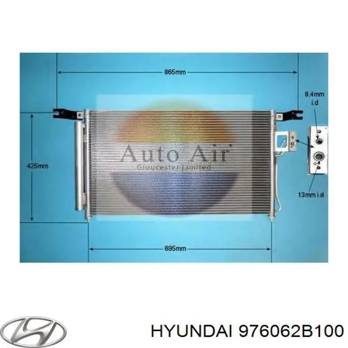 Chłodnica klimatyzacji Hyundai/Kia 976062B100 cena, od 100,45 USD