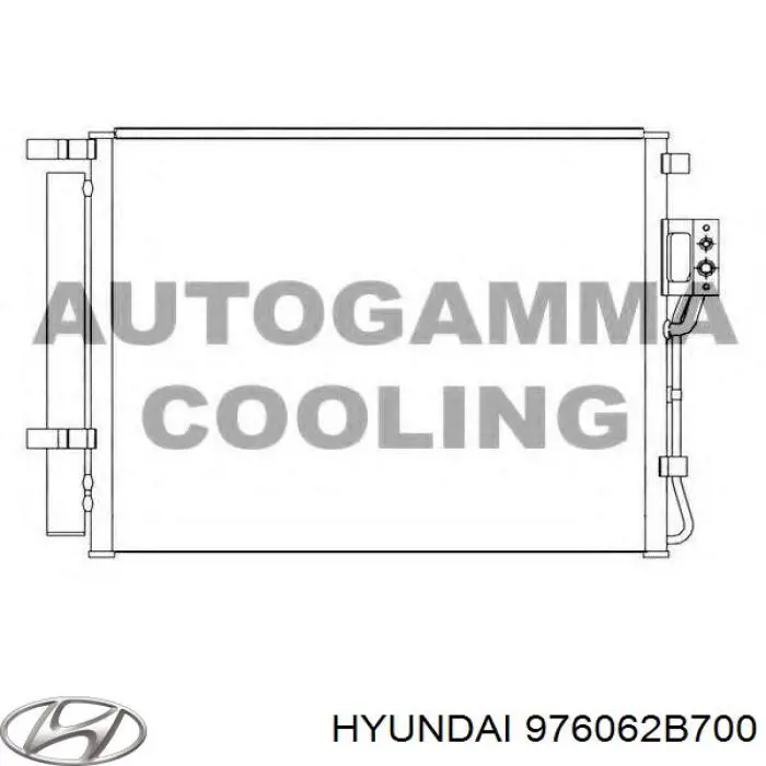 Chłodnica klimatyzacji Hyundai/Kia 976062B700 cena, od 111,99 USD