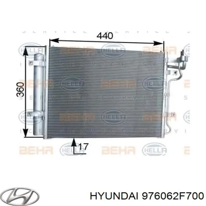 976062F700 Hyundai/Kia Chłodnica klimatyzacji