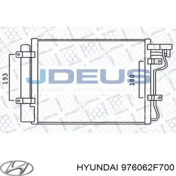 Chłodnica klimatyzacji Hyundai/Kia 976062F700