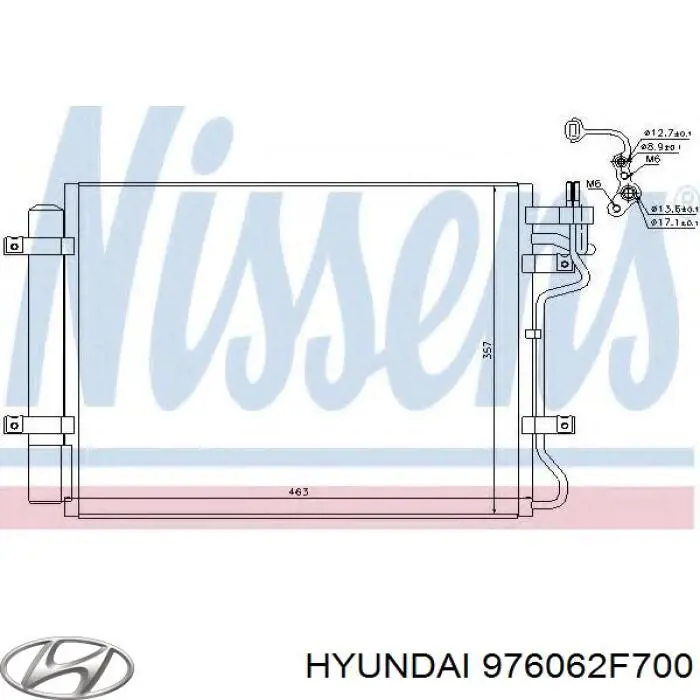 976062F700 Hyundai/Kia Chłodnica klimatyzacji