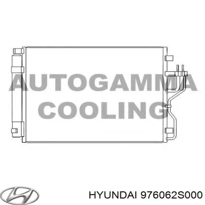 Chłodnica klimatyzacji Hyundai/Kia 976062S000 cena, od 98,64 USD