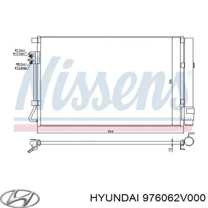 Chłodnica klimatyzacji Hyundai/Kia 976062V000
