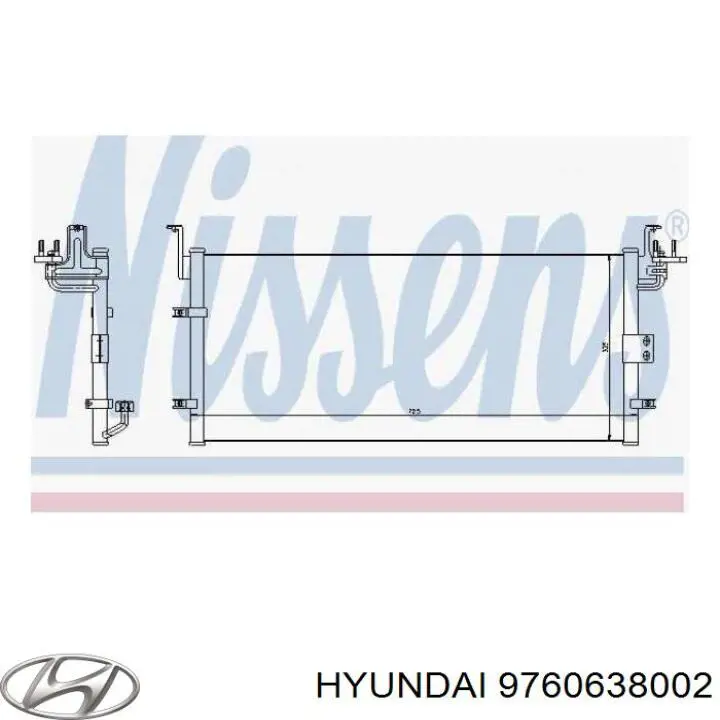 Do koszyka 9760638002 Hyundai/Kia Chłodnica klimatyzacji