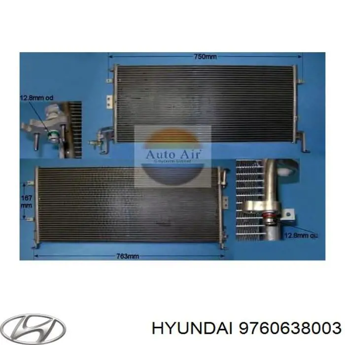 Chłodnica klimatyzacji Hyundai/Kia 9760638003 cena, od 100,95 USD