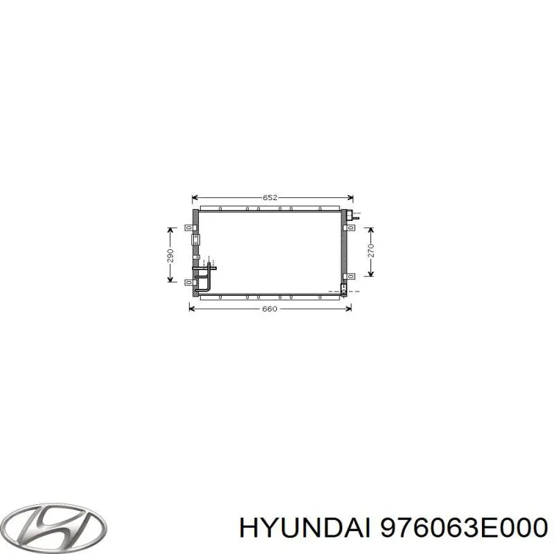 Do koszyka 976063E000 Hyundai/Kia Chłodnica klimatyzacji
