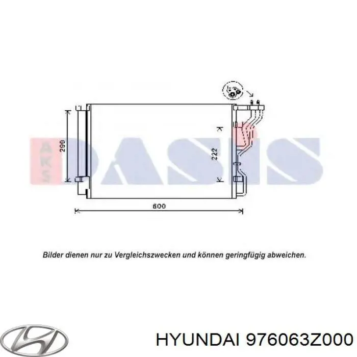 Chłodnica klimatyzacji Hyundai/Kia 976063Z000 cena, od 111,99 USD