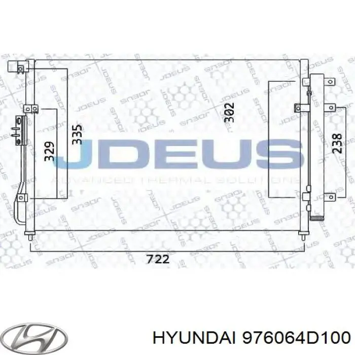 Do koszyka 976064D100 Hyundai/Kia Chłodnica klimatyzacji