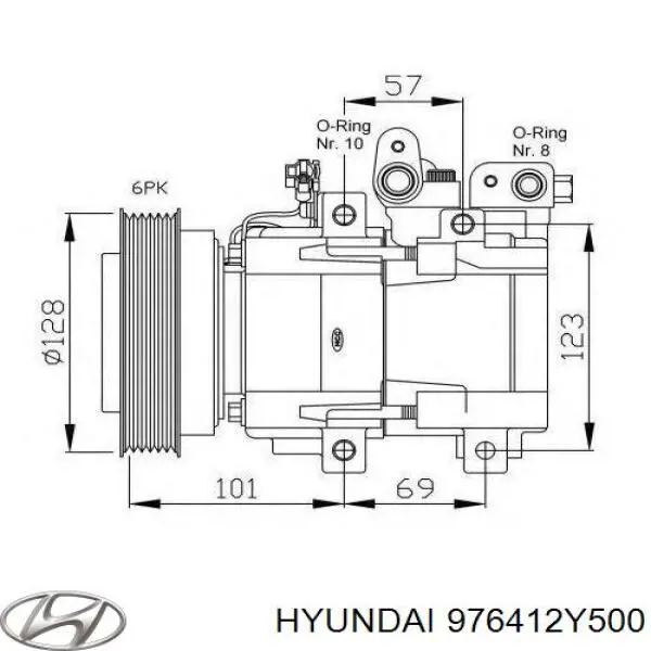 Sprzęgło sprężarki klimatyzacji Hyundai Tucson II SUV (TM) (2010 - 2015) cena, od 192,05 USD