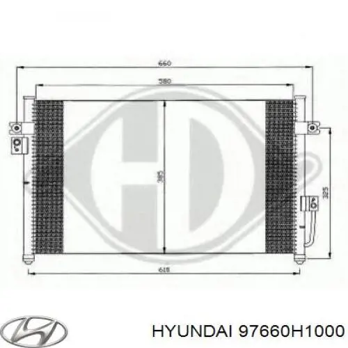 Chłodnica klimatyzacji Hyundai/Kia 97660H1000 cena, od 95,14 USD