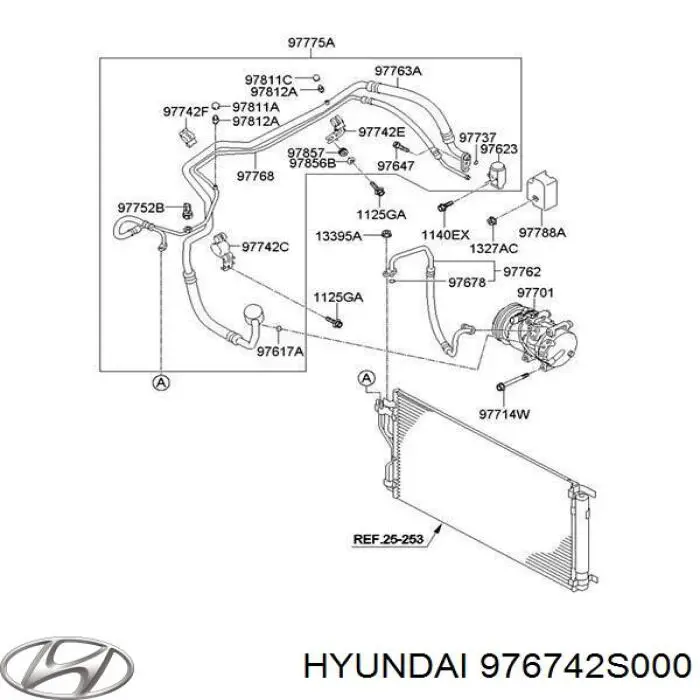 Zawór sprężarki klimatyzacji Hyundai/Kia 976742S000 cena, od 82,57 USD