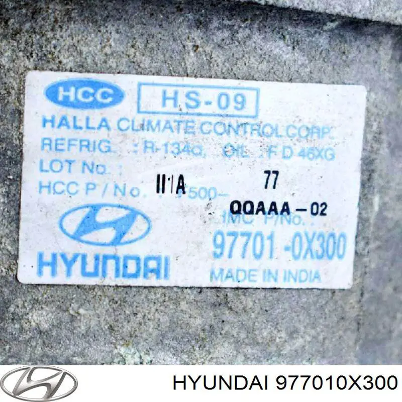 977010X300 Hyundai/Kia Sprężarka klimatyzacji