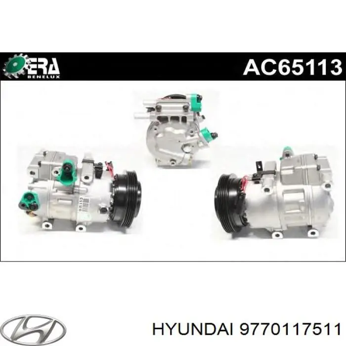 Sprężarka klimatyzacji Hyundai/Kia 9770117511 cena, od 97,51 USD