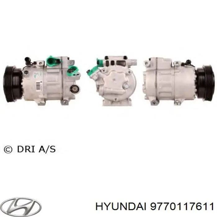 Sprężarka klimatyzacji Hyundai/Kia 9770117611 cena, od 148,12 USD