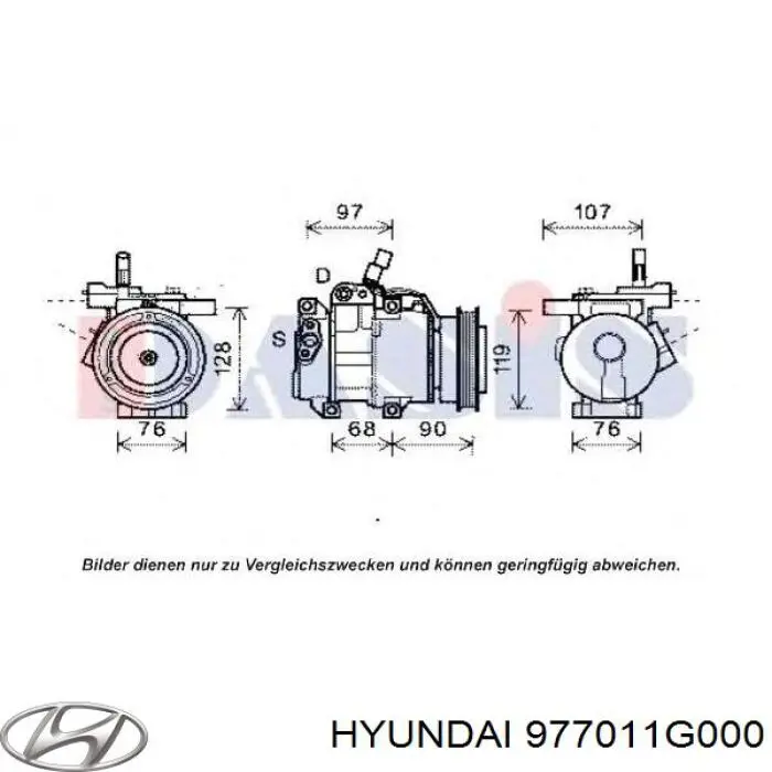 977011G000 Hyundai/Kia sprężarka klimatyzacji