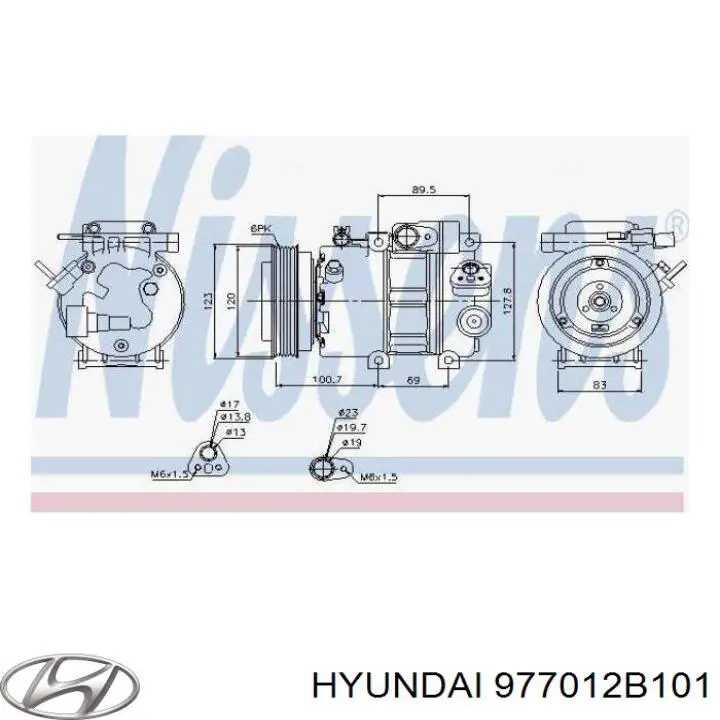 977012B101 Hyundai/Kia Sprężarka klimatyzacji