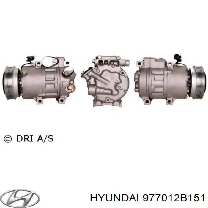 Sprężarka klimatyzacji Hyundai/Kia 977012B151 cena, od 270,08 USD
