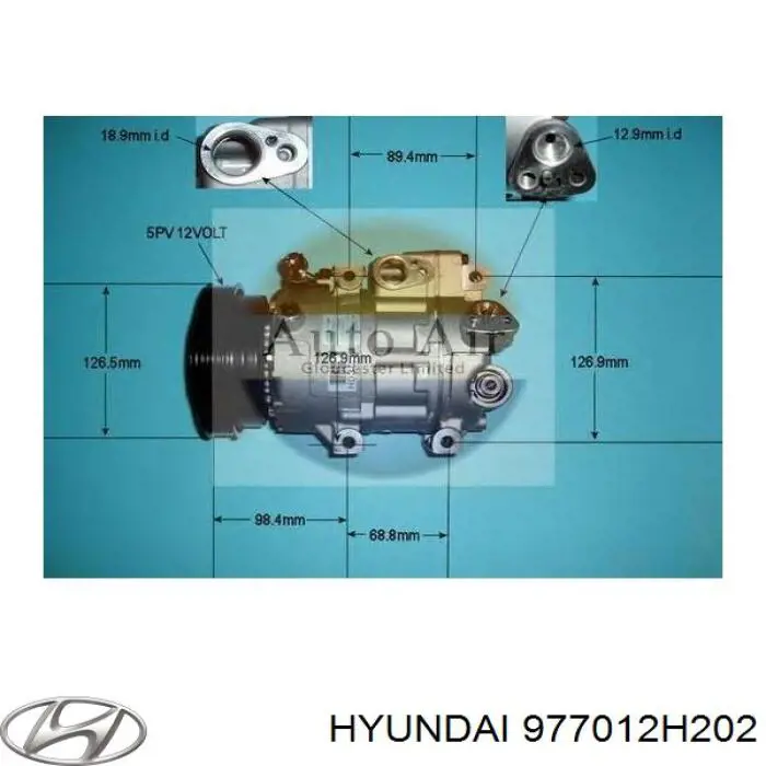 Sprężarka klimatyzacji Hyundai/Kia 977012H202