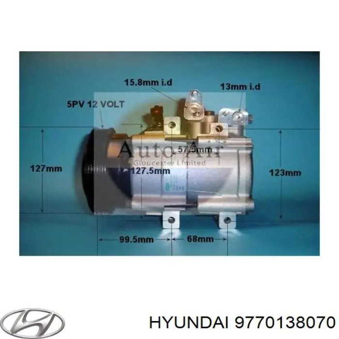 Do koszyka 9770138070 Hyundai/Kia Sprężarka klimatyzacji