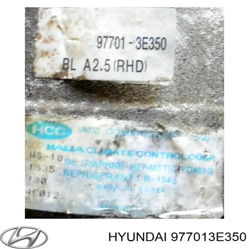 Sprężarka klimatyzacji Hyundai/Kia 977013E350 cena, od 125,99 USD