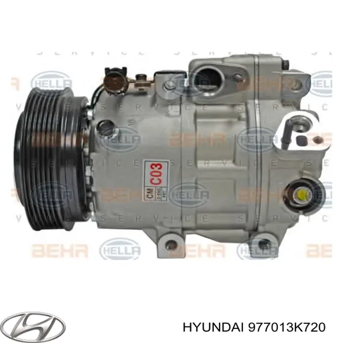 Sprężarka klimatyzacji Hyundai/Kia 977013K720 cena, od 246,15 USD