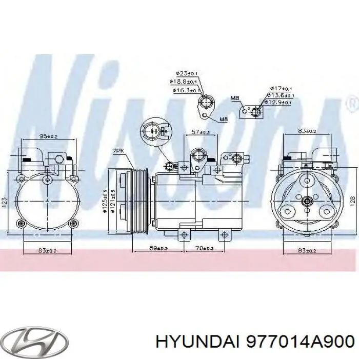 Do koszyka 977014A900 Hyundai/Kia Sprężarka klimatyzacji