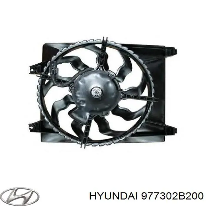 977302B200 Hyundai/Kia Dyfuzor chłodnicy klimatyzacji, w komplecie z wirnikiem i silnikiem