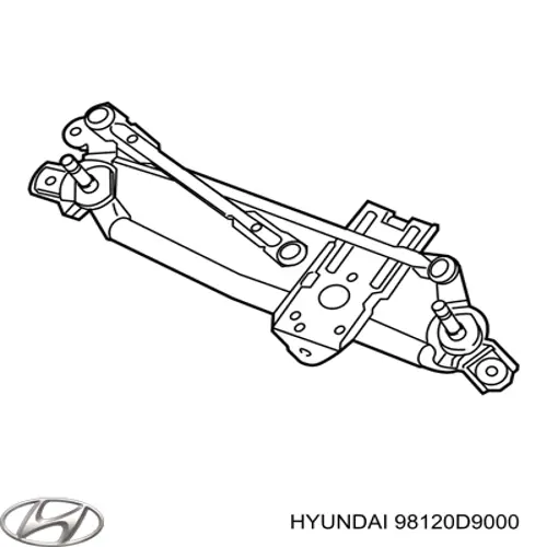 98120D9000 Hyundai/Kia Mechanizm wycieraczek