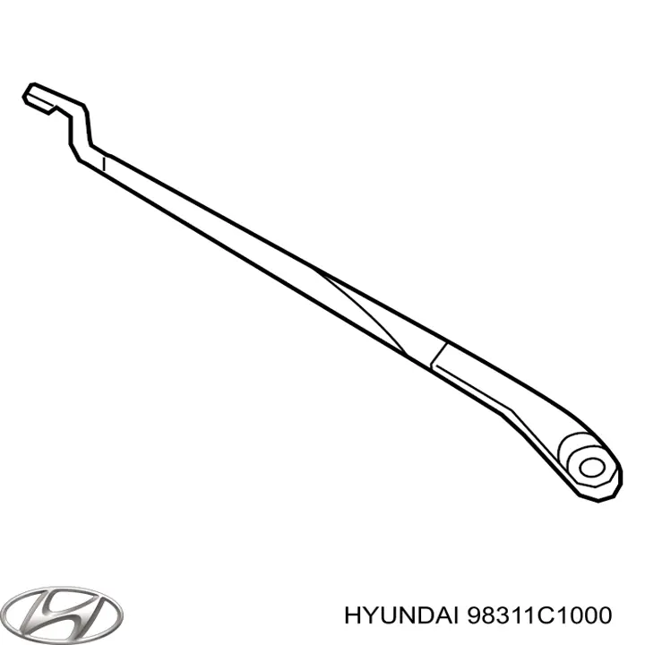 Ramię wycieraczki szyby przedniej do Hyundai Sonata VII LF