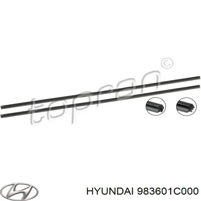 983601C000 Hyundai/Kia Pióro wycieraczki szyby przedniej pasażera