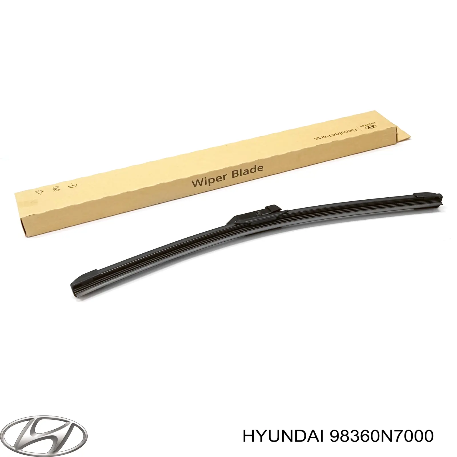 Pióro wycieraczki szyby przedniej pasażera Hyundai/Kia 98360N7000 cena, od 73,50 USD