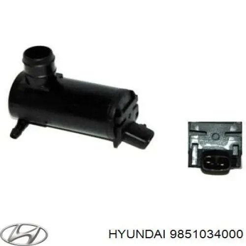 Do koszyka 9851034000 Hyundai/Kia Pompka spryskiwacza szyby przedniej