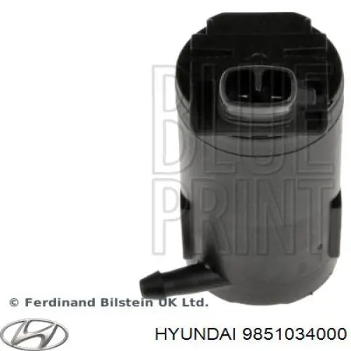 Pompka spryskiwacza szyby przedniej Hyundai/Kia 9851034000 cena, od 26,07 USD