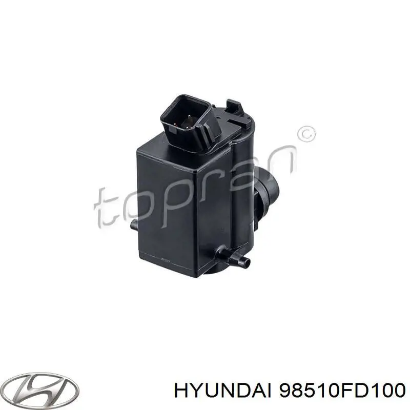 Do koszyka 98510FD100 Hyundai/Kia Pompka spryskiwacza szyby przedniej