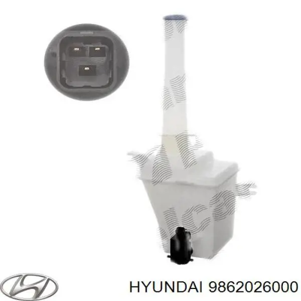 Do koszyka 9862026000 Hyundai/Kia Zbiorniczek spryskiwacza szyb