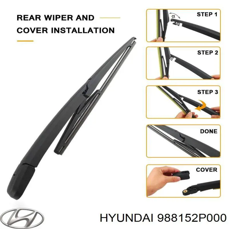 Do koszyka 988152P000 Hyundai/Kia Ramię wycieraczki szyby tylnej