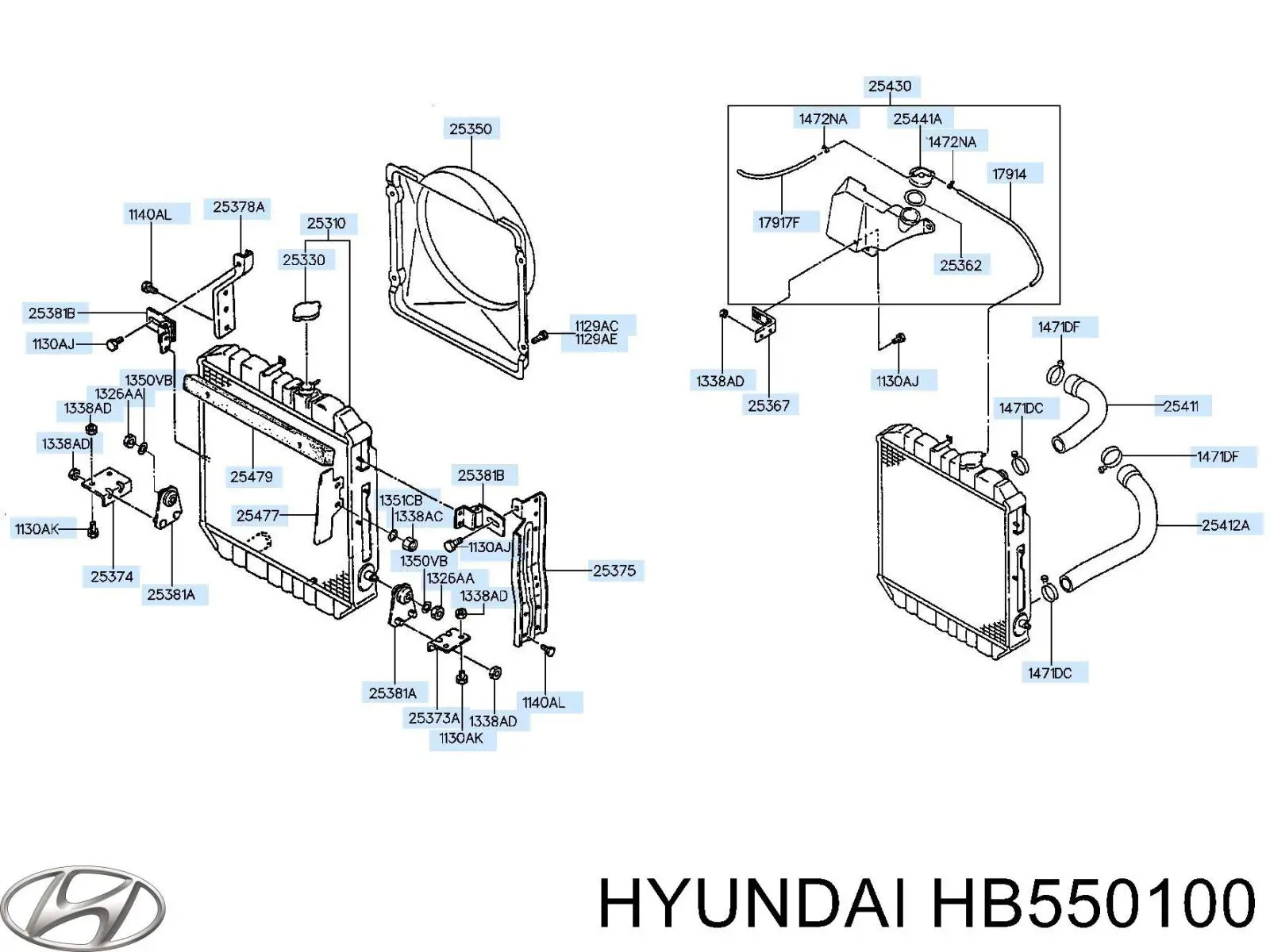 Zbiornik płynu wspomagania do Hyundai Galloper  JK