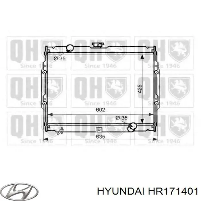 Do koszyka HR171401 Hyundai/Kia Chłodnica silnika