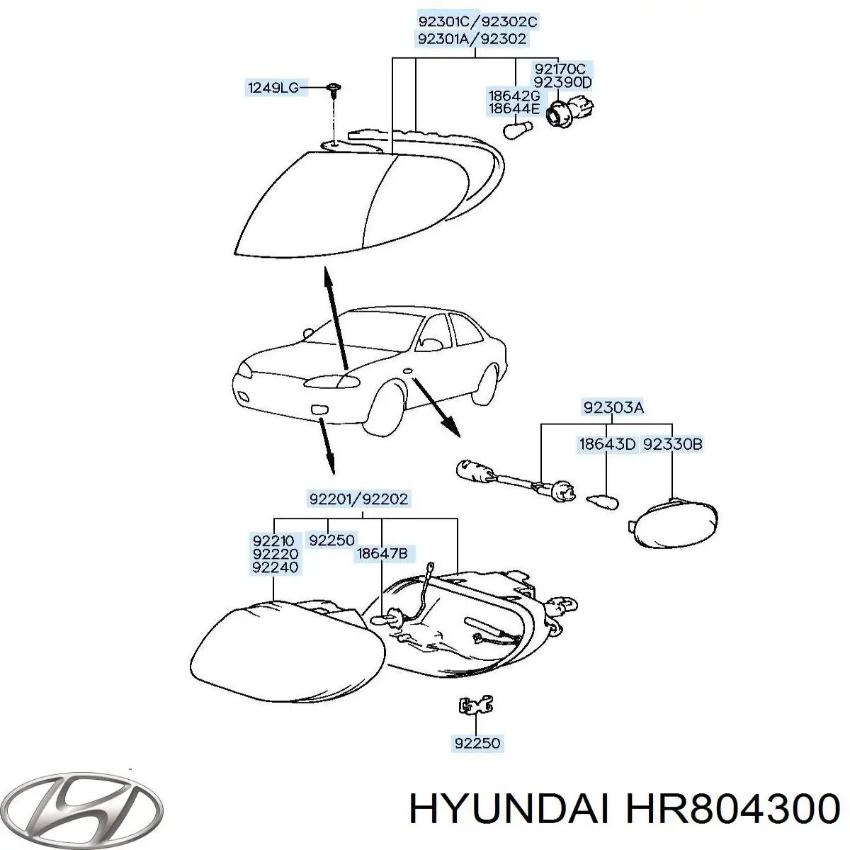 Do koszyka Kierunkowskaz lewy Hyundai Galloper  JK
